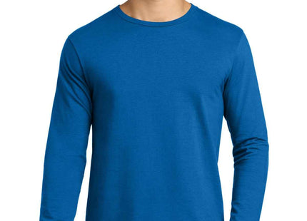 Gildan Softstyle Long Sleeve T Shirt 64400 Neon Blue