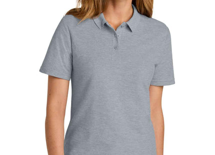 Gildan Softstyle Women's Pique Polo 64800L Ring Spun Sport Grey
