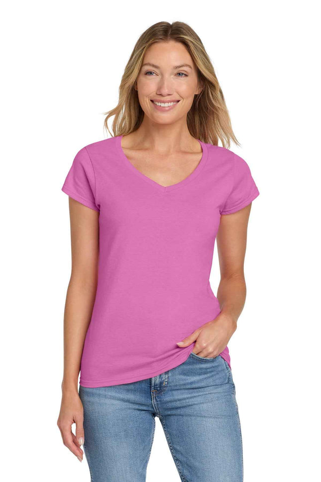 Gildan Softstyle Women's Fit VNeck T Shirt 64V00L