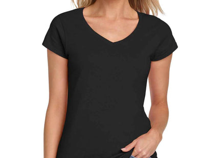 Gildan Softstyle Women's Fit VNeck T Shirt 64V00L Black