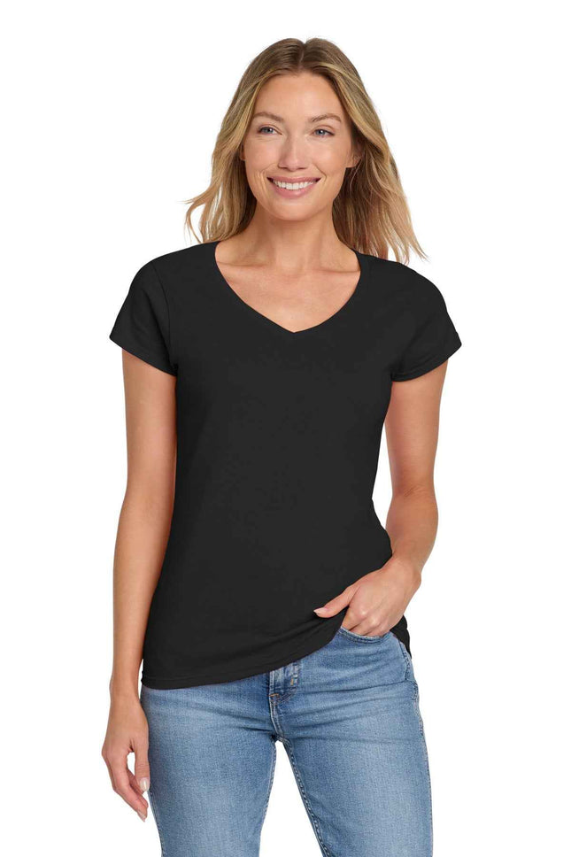 Gildan Softstyle Women's Fit VNeck T Shirt 64V00L