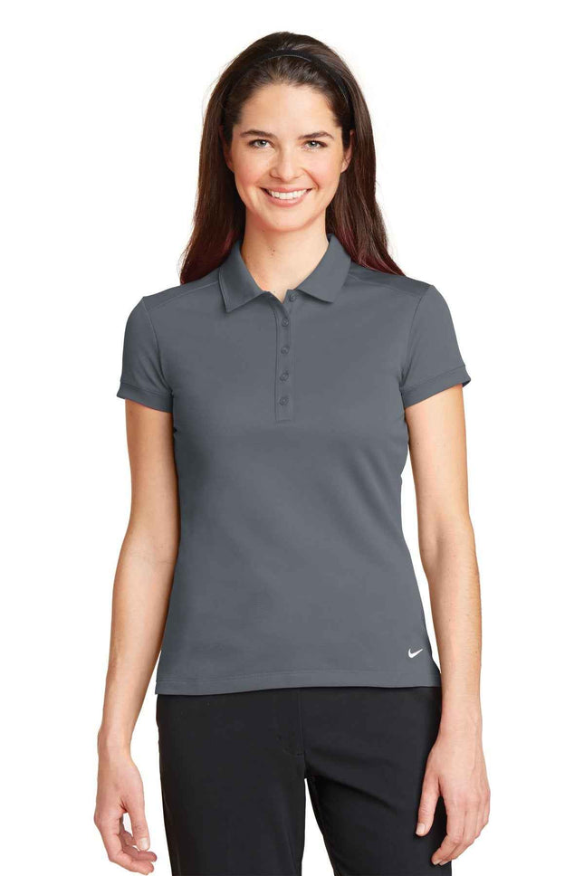 Nike Women's DriFIT Solid Icon Pique Modern Fit Polo 746100 Dark Grey