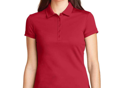 Nike Women's DriFIT Solid Icon Pique Modern Fit Polo 746100 Gym Red