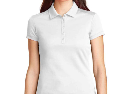 Nike Women's DriFIT Solid Icon Pique Modern Fit Polo 746100 White