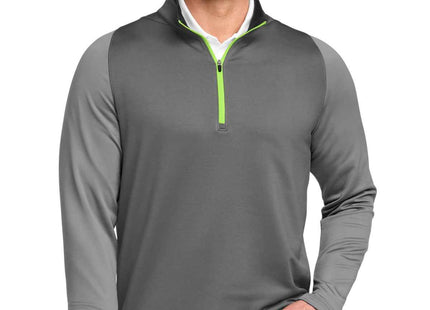 Nike DriFIT Stretch 1/2Zip CoverUp 779795 Dark Grey Cool Grey Volt