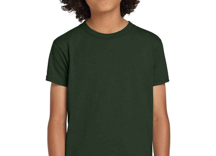 Gildan Youth DryBlend 50 Cotton/50 Poly T Shirt 8000B Forest Green