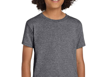 Gildan Youth DryBlend 50 Cotton/50 Poly T Shirt 8000B Graphite Heather
