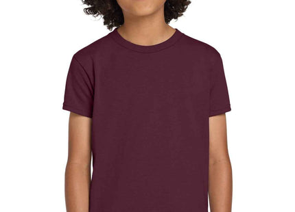 Gildan Youth DryBlend 50 Cotton/50 Poly T Shirt 8000B Maroon