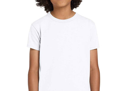 Gildan Youth DryBlend 50 Cotton/50 Poly T Shirt 8000B White