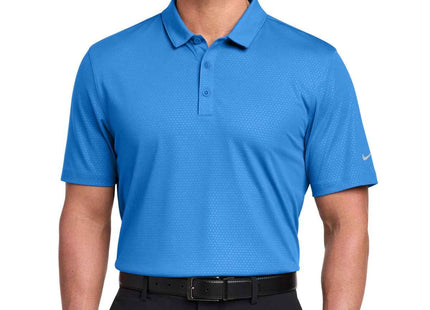 Nike DriFIT Embossed TriBlade Polo 838964 Brisk Blue