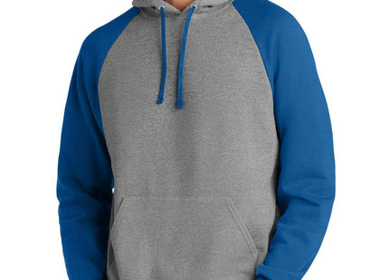 Jerzees Unisex NuBlend Colorblock Raglan Hoodie Sweatshirt 96C Oxford Royal