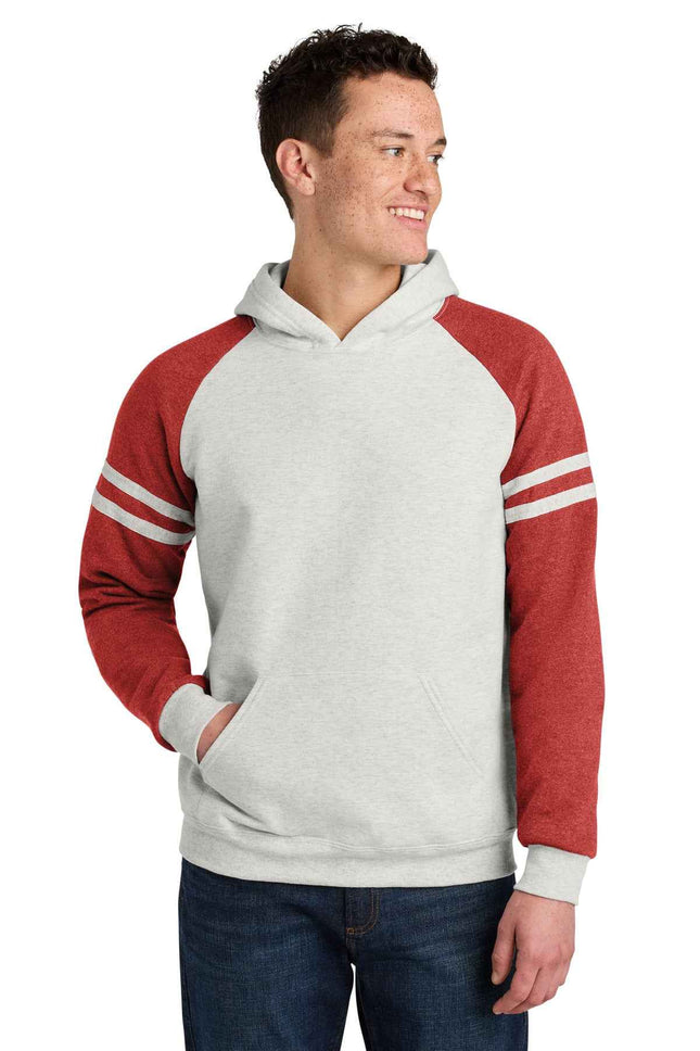 Jerzees Unisex NuBlend Varsity Colorblock Hooded Sweatshirt 97C