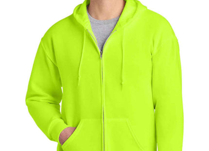 Jerzees NuBlend FullZip Hooded Sweatshirt 993M Safety Green