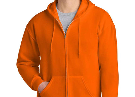Jerzees NuBlend FullZip Hooded Sweatshirt 993M Safety Orange