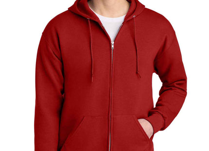 Jerzees NuBlend FullZip Hooded Sweatshirt 993M True Red