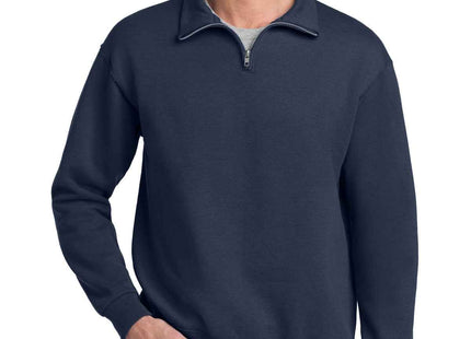 Jerzees NuBlend 1/4Zip Cadet Collar Sweatshirt 995M J. Navy