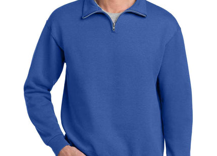Jerzees NuBlend 1/4Zip Cadet Collar Sweatshirt 995M Royal