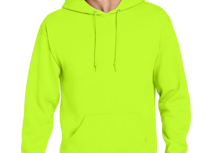 Jerzees NuBlend Pullover Hooded Sweatshirt 996M Safety Green