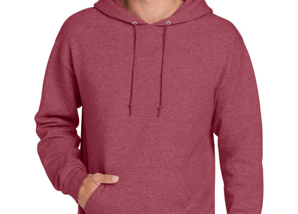 Jerzees NuBlend Pullover Hooded Sweatshirt 996M Vintage Heather Red