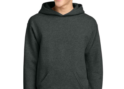 Jerzees Youth NuBlend Pullover Hooded Sweatshirt 996Y Black Heather