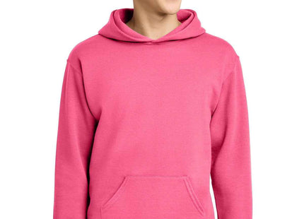 Jerzees Youth NuBlend Pullover Hooded Sweatshirt 996Y Neon Pink