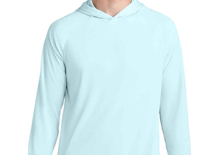 A4 Cooling Performance Long Sleeve Hooded Tee A4N3409 Pastel Blue