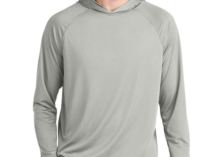 A4 Cooling Performance Long Sleeve Hooded Tee A4N3409 Silver
