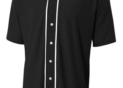 A4 Short Sleeve FullButton Baseball Top A4N4184