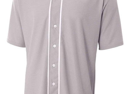 A4 Short Sleeve FullButton Baseball Top A4N4184