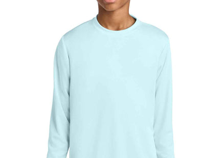 A4 Youth Cooling Performance Long Sleeve Tee A4NB3165 Pastel Blue