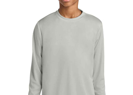 A4 Youth Cooling Performance Long Sleeve Tee A4NB3165 Silver