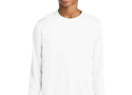A4 Youth Cooling Performance Long Sleeve Tee A4NB3165 White