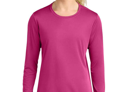 A4 Women's Cooling Performance Long Sleeve Tee A4NW3002 Fuchsia
