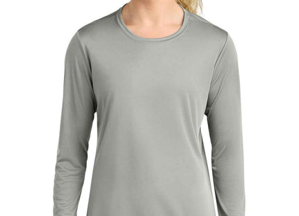 A4 Women's Cooling Performance Long Sleeve Tee A4NW3002 Silver
