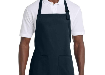 Port Authority FullLength Apron with Pockets A500 Navy OSFA