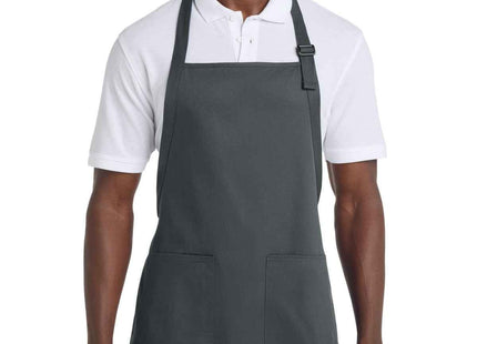 Port Authority FullLength Apron with Pockets A500 Storm Grey OSFA