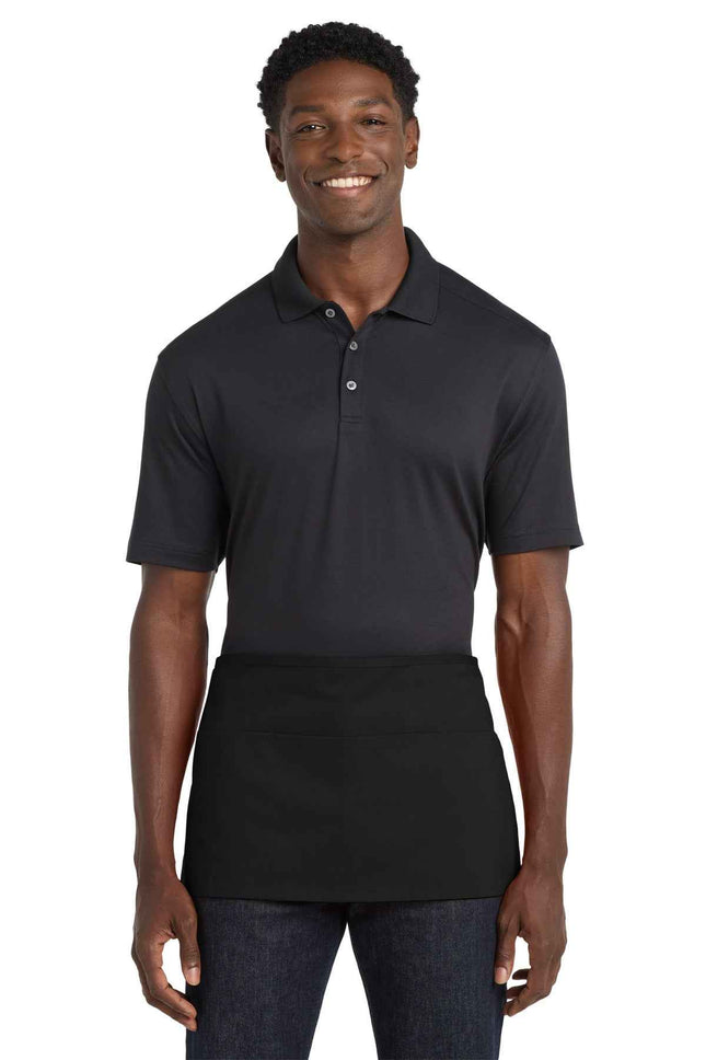 Port Authority Waist Apron with Pockets A515 Black OSFA