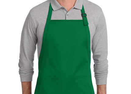 Port Authority FullLength TwoPocket Bib Apron A600 Kelly Green OSFA