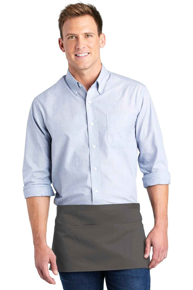 Port Authority ThreePocket Waist Apron A602 Charcoal OSFA
