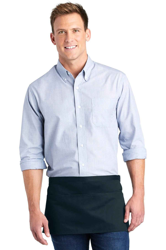 Port Authority ThreePocket Waist Apron A602 Navy OSFA