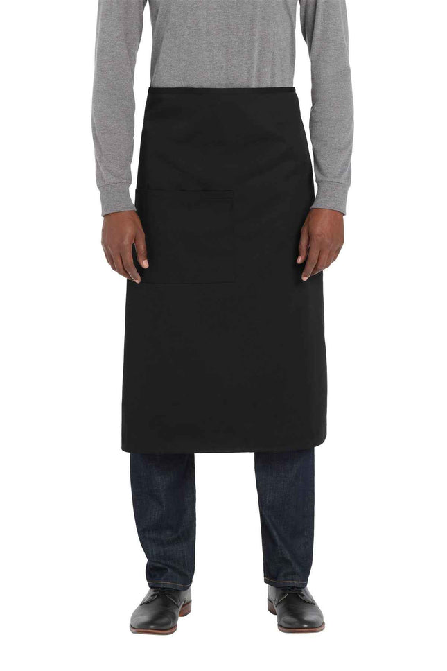 Port Authority Easy Care Full Bistro Apron with Stain Release A701 Black OSFA