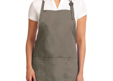 Port Authority Easy Care FullLength Apron with Stain Release A703 Khaki OSFA