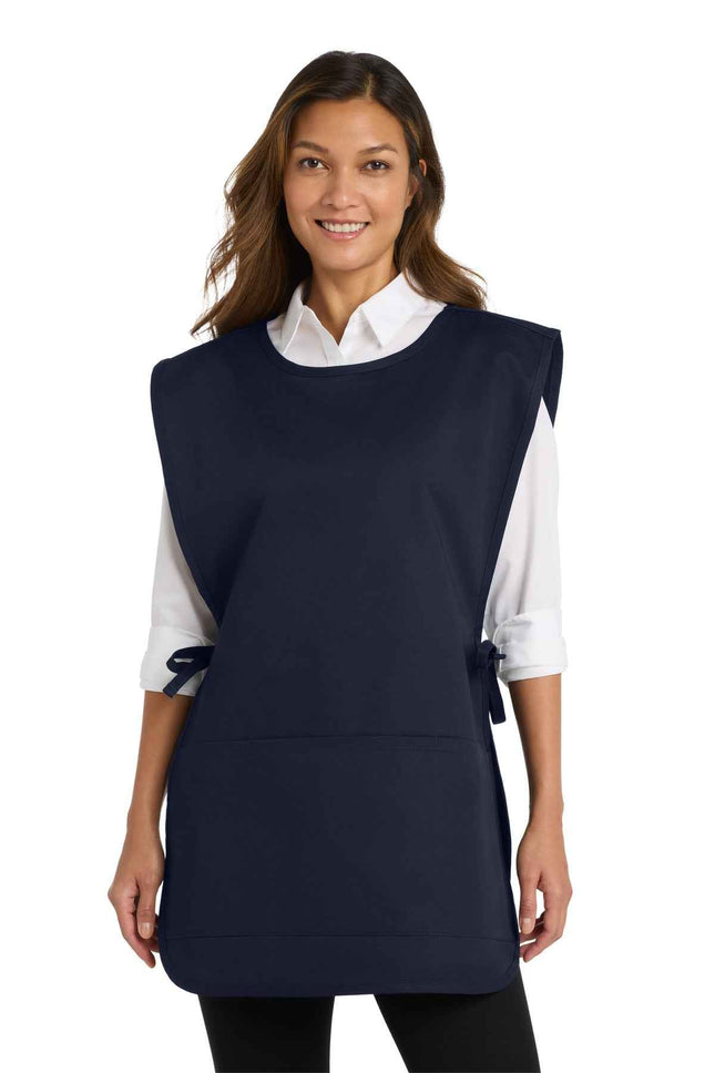 Port Authority Easy Care Cobbler Apron with Stain Release A705 Navy