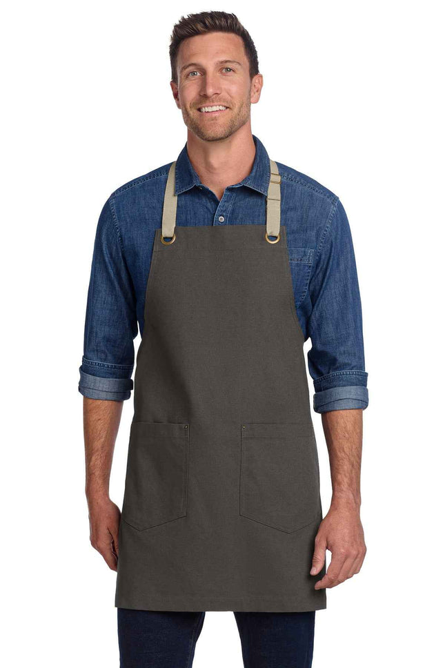 Port Authority Canvas FullLength TwoPocket Apron A815