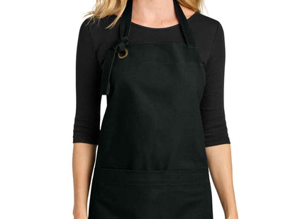 Port Authority Signature Heavy Twill Bib Apron A900 Deep Black OSFA