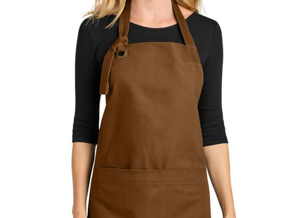 Port Authority Signature Heavy Twill Bib Apron A900 Duck Brown OSFA