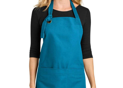 Port Authority Signature Heavy Twill Bib Apron A900 Parcel Blue OSFA