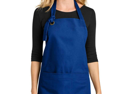 Port Authority Signature Heavy Twill Bib Apron A900 True Royal OSFA
