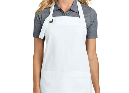 Port Authority Signature Heavy Twill Bib Apron A900 White OSFA