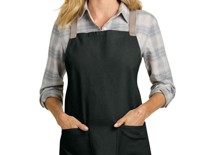 Port Authority Signature Heavy Twill Crossback Apron A902 Deep Black OSFA